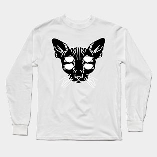 Illusion Cat INVERTED Long Sleeve T-Shirt